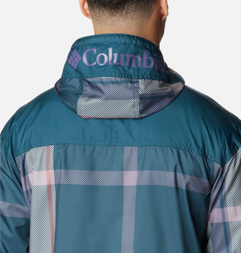 Columbia Challenger Men's Windbreaker Blue | CYMAFW-489