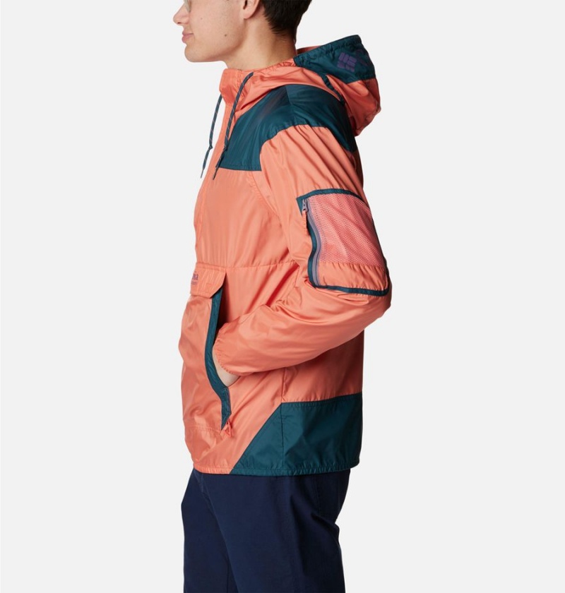 Columbia Challenger Men's Windbreaker Orange | PDEHUW-956