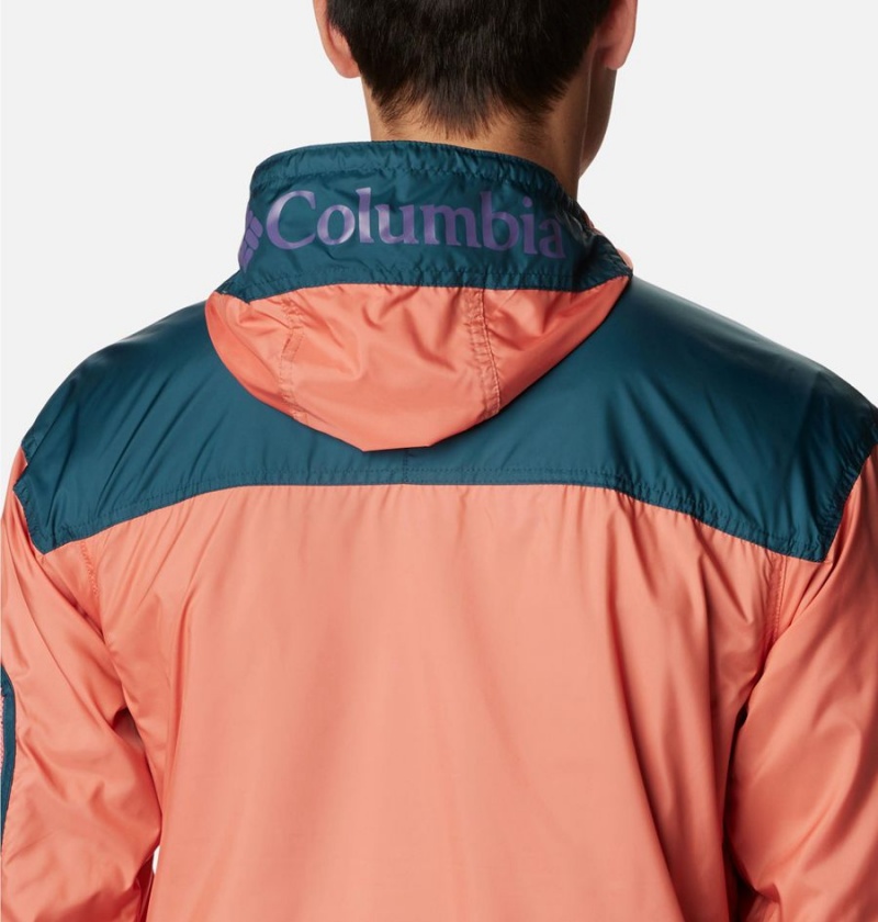 Columbia Challenger Men's Windbreaker Orange | PDEHUW-956