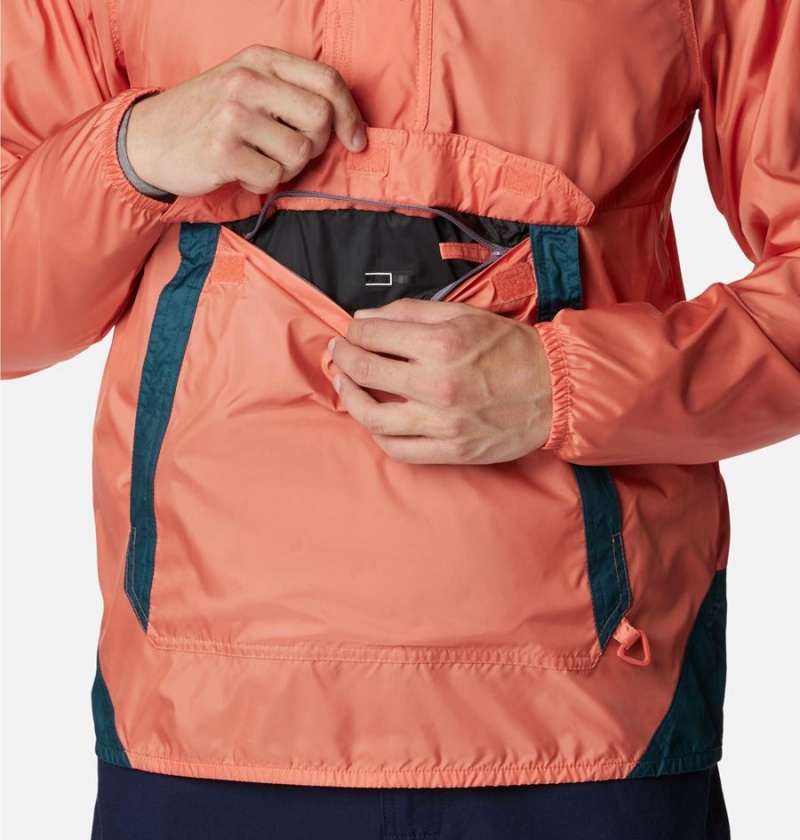 Columbia Challenger Men's Windbreaker Orange | PDEHUW-956