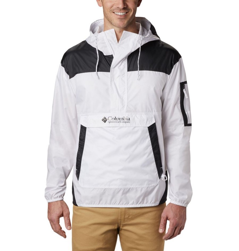 Columbia Challenger Men\'s Windbreaker White | EJCKXT-132