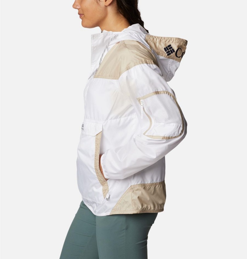 Columbia Challenger Women's Windbreaker White | LEDHKV-643