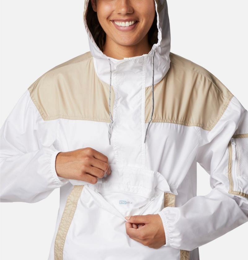 Columbia Challenger Women's Windbreaker White | LEDHKV-643