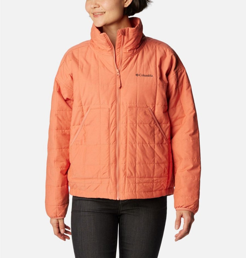 Columbia Chatfield Hill II Women\'s Puffer Jacket Coral | YNXARB-298