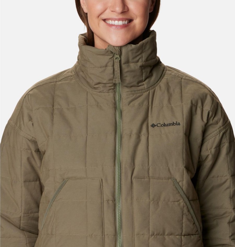 Columbia Chatfield Hill II Women's Puffer Jacket Green | MQKSPV-017