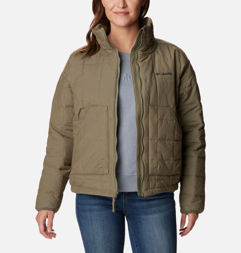 Columbia Chatfield Hill II Women's Puffer Jacket Green | MQKSPV-017