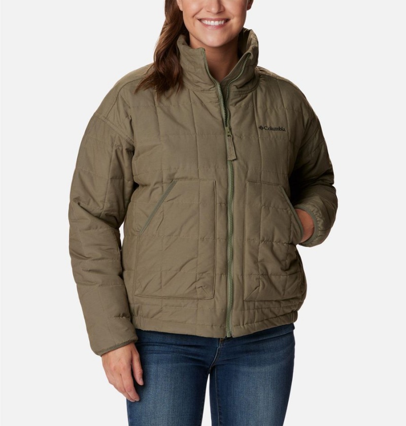 Columbia Chatfield Hill II Women\'s Puffer Jacket Green | MQKSPV-017