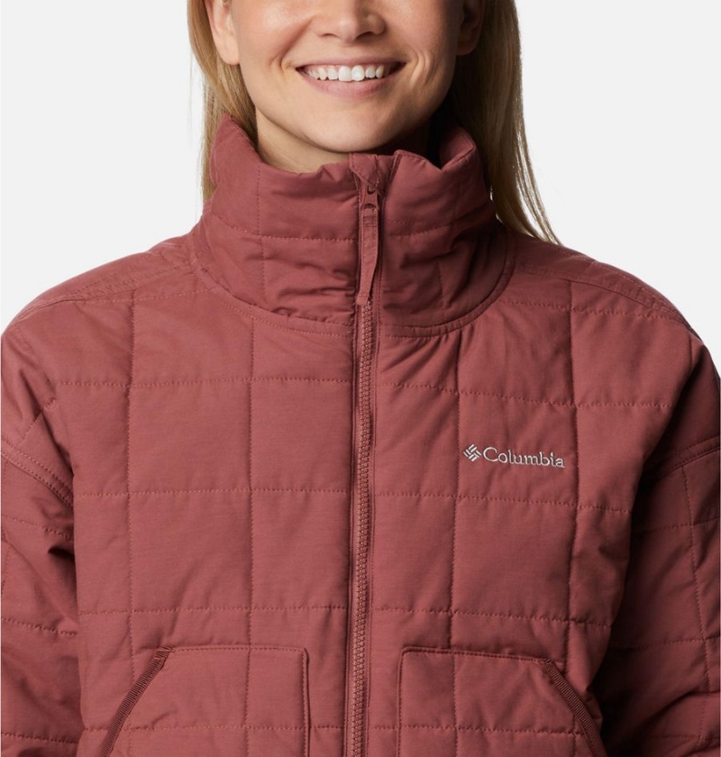 Columbia Chatfield Hill II Women's Puffer Jacket Red | TKNZSF-087
