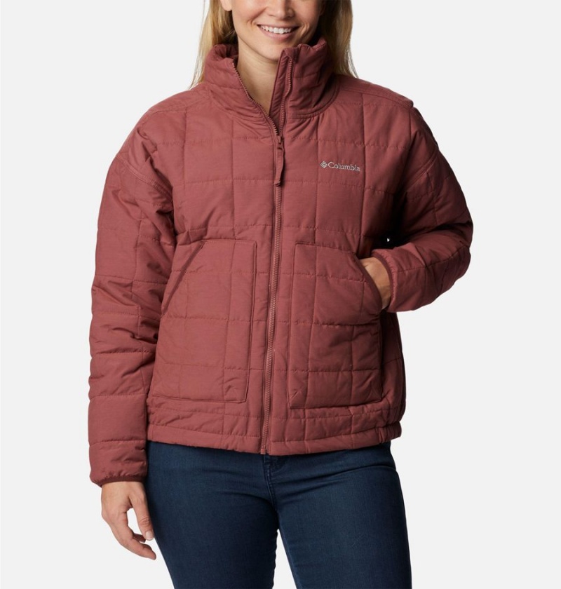 Columbia Chatfield Hill II Women\'s Puffer Jacket Red | TKNZSF-087
