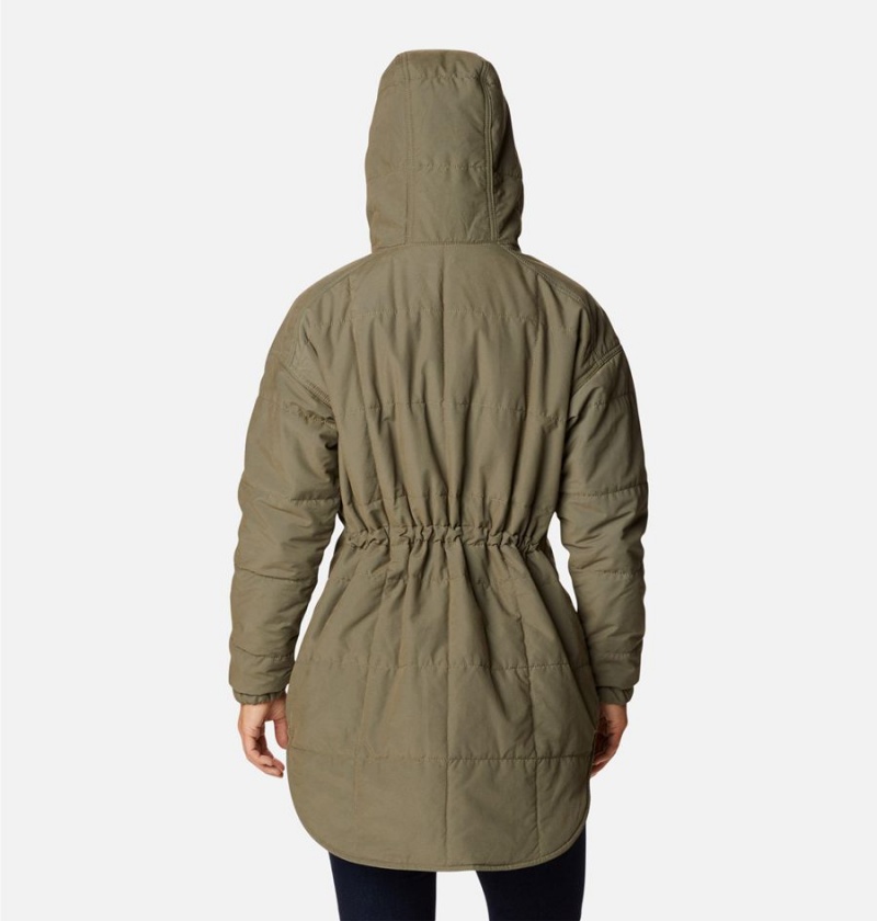 Columbia Chatfield Hill Novelty Women's Coats Green | UXOZTN-543