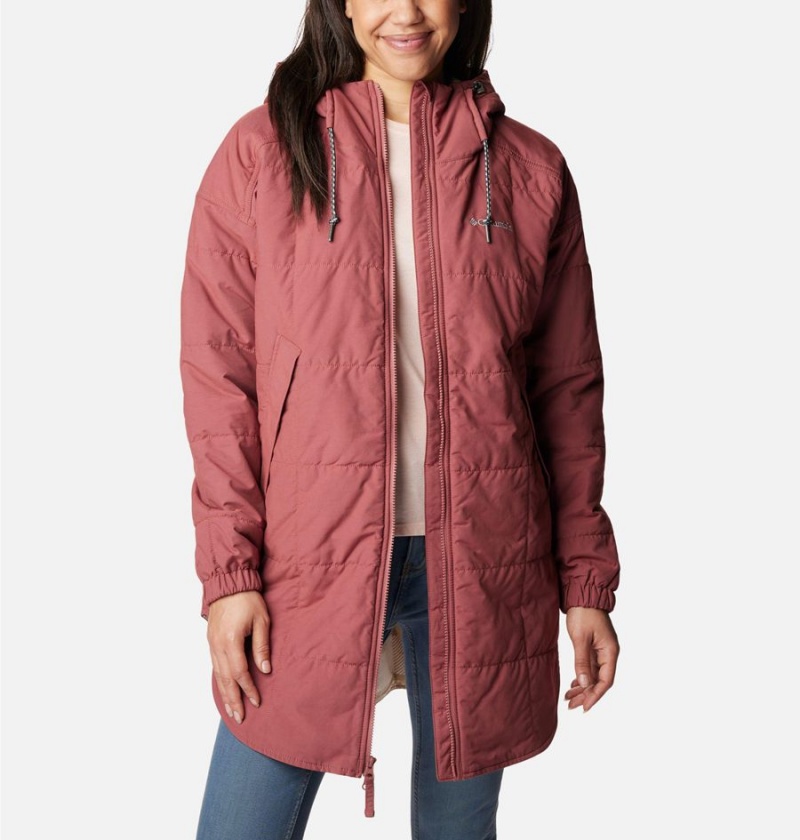 Columbia Chatfield Hill Novelty Women's Coats Pink | ASQCTB-312