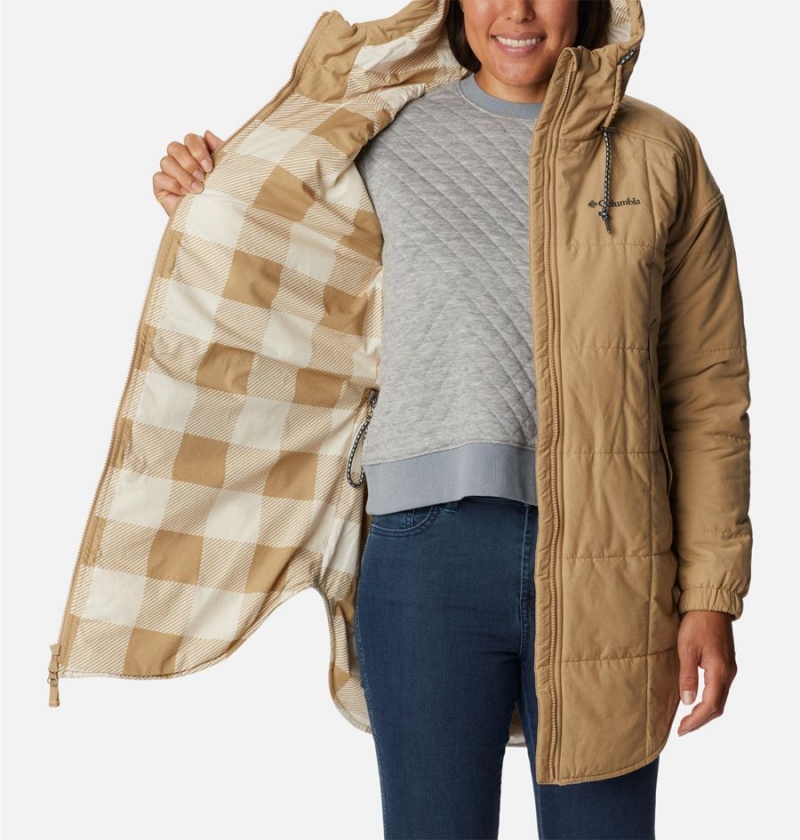 Columbia Chatfield Hill Novelty Women's Coats Khaki | BPCMHL-420