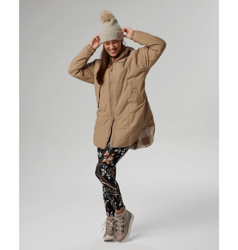 Columbia Chatfield Hill Novelty Women's Coats Khaki | BPCMHL-420