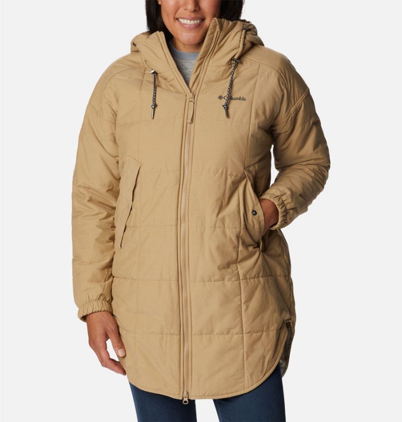 Columbia Chatfield Hill Novelty Women\'s Coats Khaki | BPCMHL-420