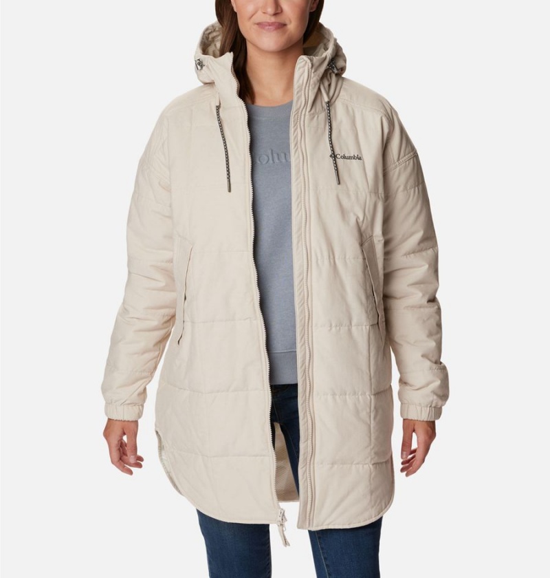 Columbia Chatfield Hill Novelty Women's Coats White | QGHRFZ-146