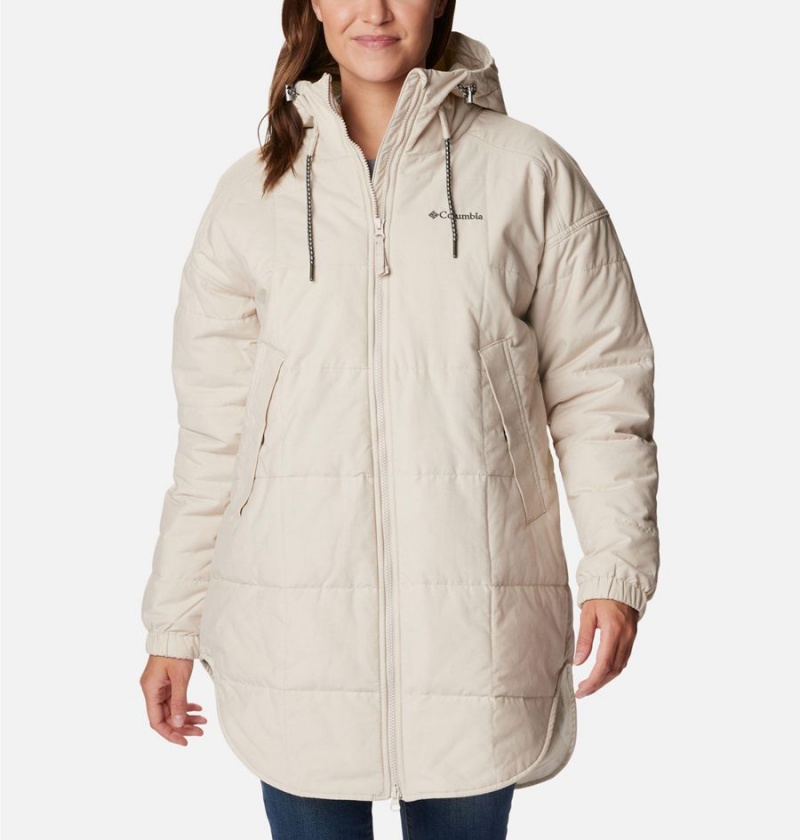 Columbia Chatfield Hill Novelty Women\'s Coats White | QGHRFZ-146