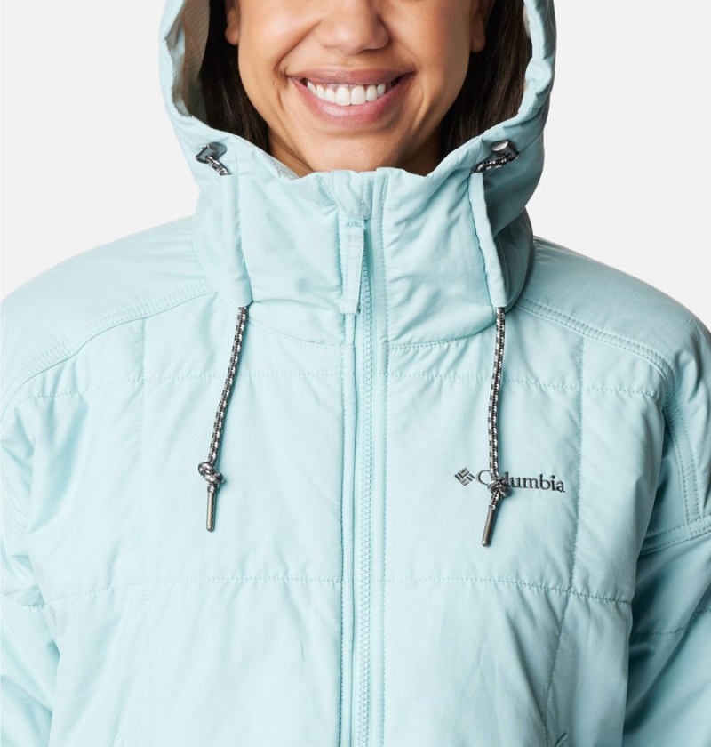 Columbia Chatfield Hill Novelty Women's Coats Turquoise | DTJCGB-975