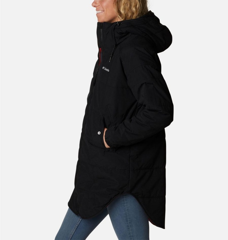 Columbia Chatfield Hill Novelty Women's Coats Black | OVHGRP-471