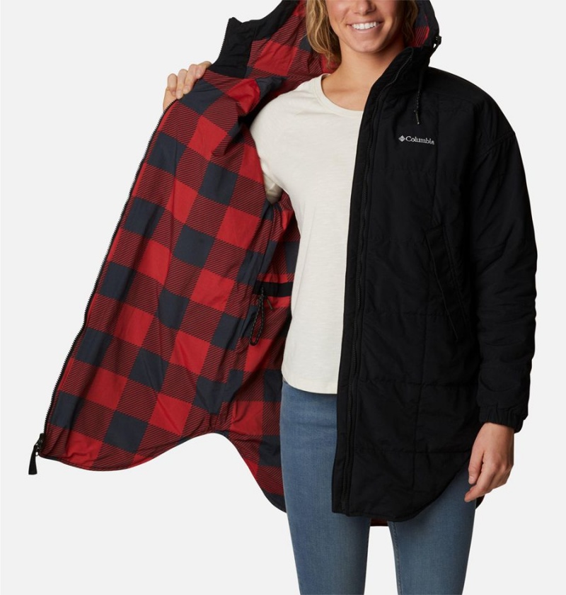 Columbia Chatfield Hill Novelty Women's Coats Black | OVHGRP-471