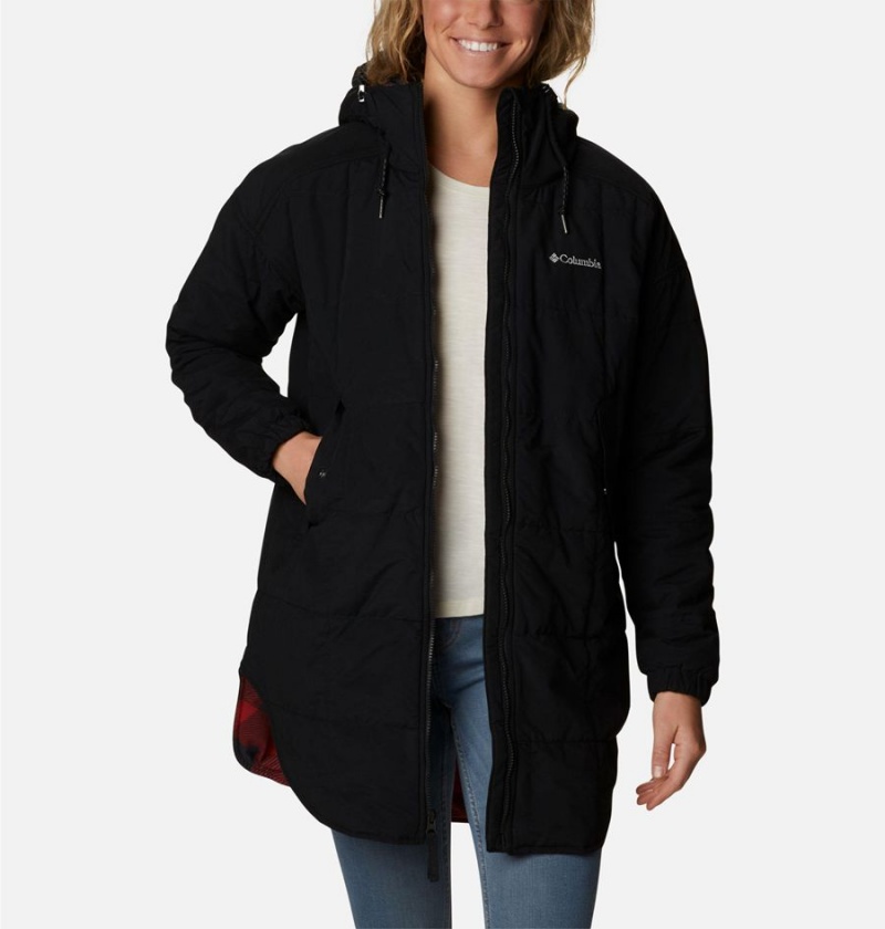 Columbia Chatfield Hill Novelty Women's Coats Black | OVHGRP-471