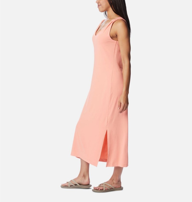 Columbia Chill River Midi Women's Dress Coral | DFCZTM-583