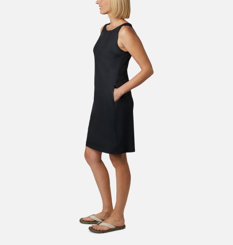 Columbia Chill River Printed Women's Dress Black | UFTNKC-316