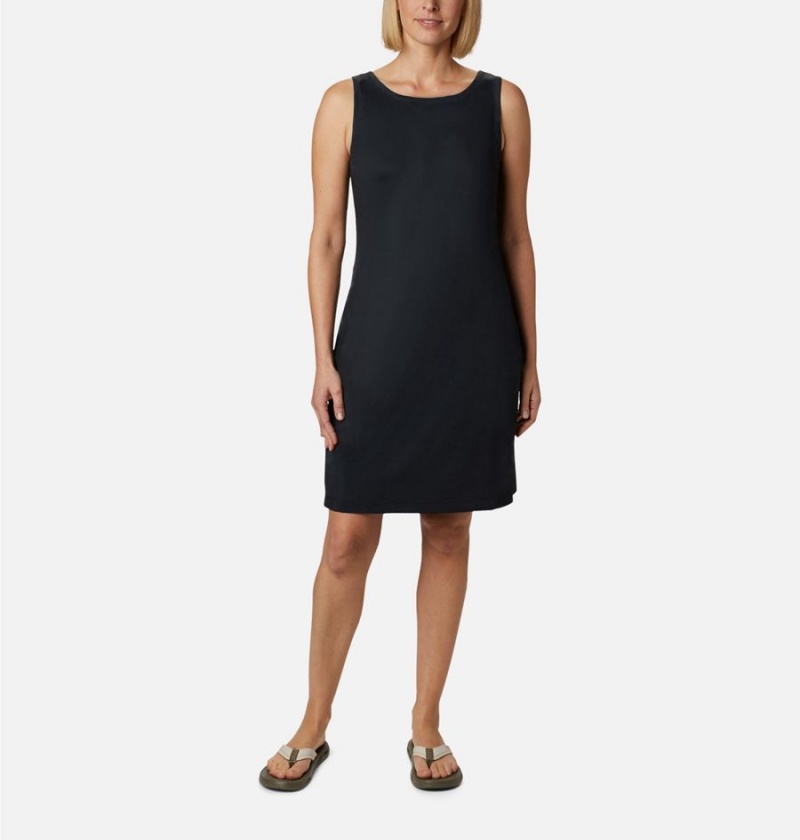 Columbia Chill River Printed Women\'s Dress Black | UFTNKC-316