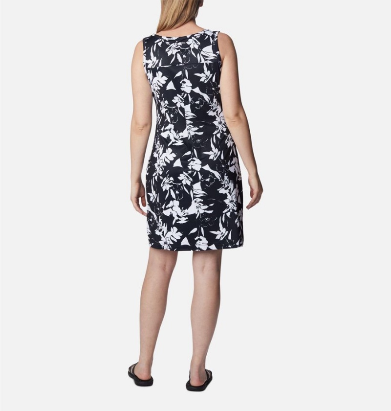 Columbia Chill River Printed Women's Dress Black | BPKSVL-357