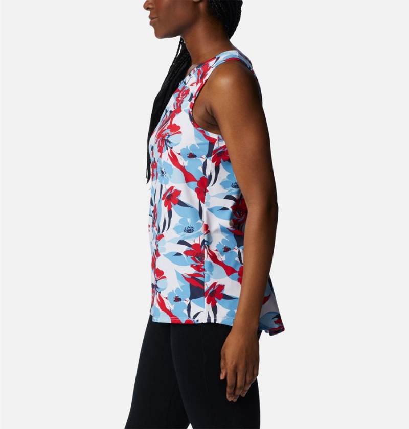 Columbia Chill River Women's Tank Top Red | TGYCLB-436