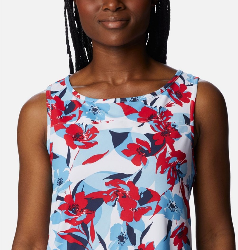 Columbia Chill River Women's Tank Top Red | TGYCLB-436