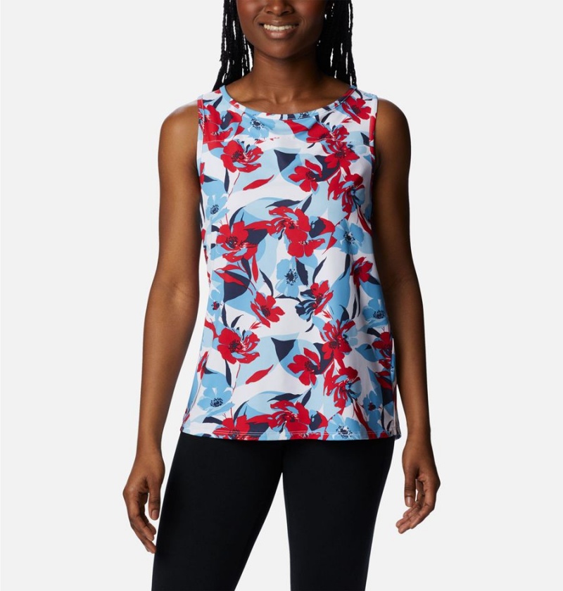 Columbia Chill River Women\'s Tank Top Red | TGYCLB-436