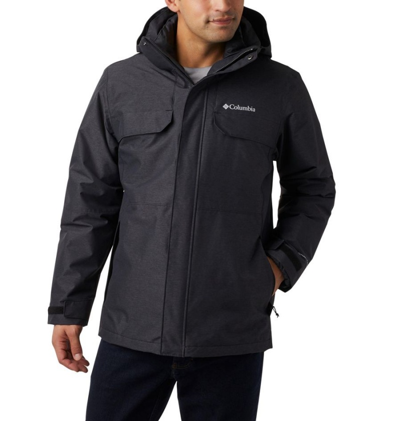 Columbia Cloverdale Interchange Men\'s 3 In 1 Jackets Black | PKYTGQ-172