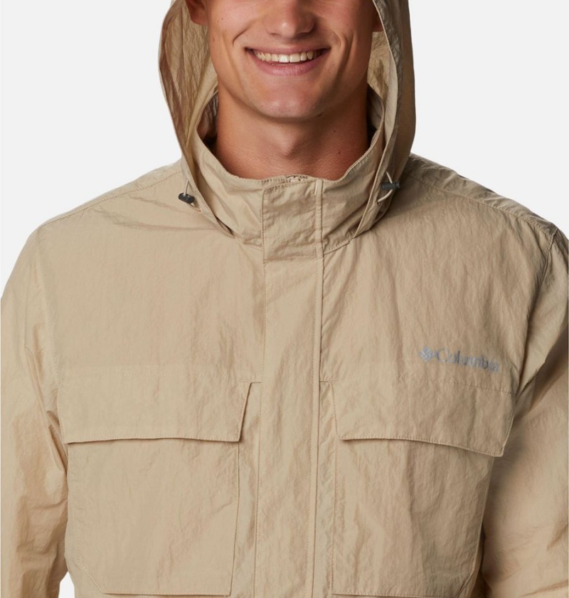 Columbia Coho River Jacket Men's Windbreaker Khaki | RWGZYE-873