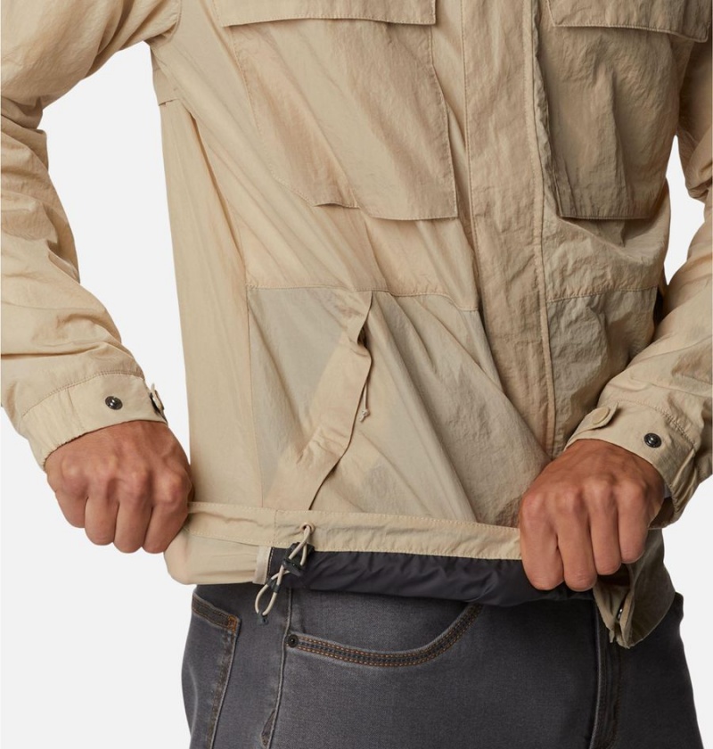 Columbia Coho River Jacket Men's Windbreaker Khaki | RWGZYE-873