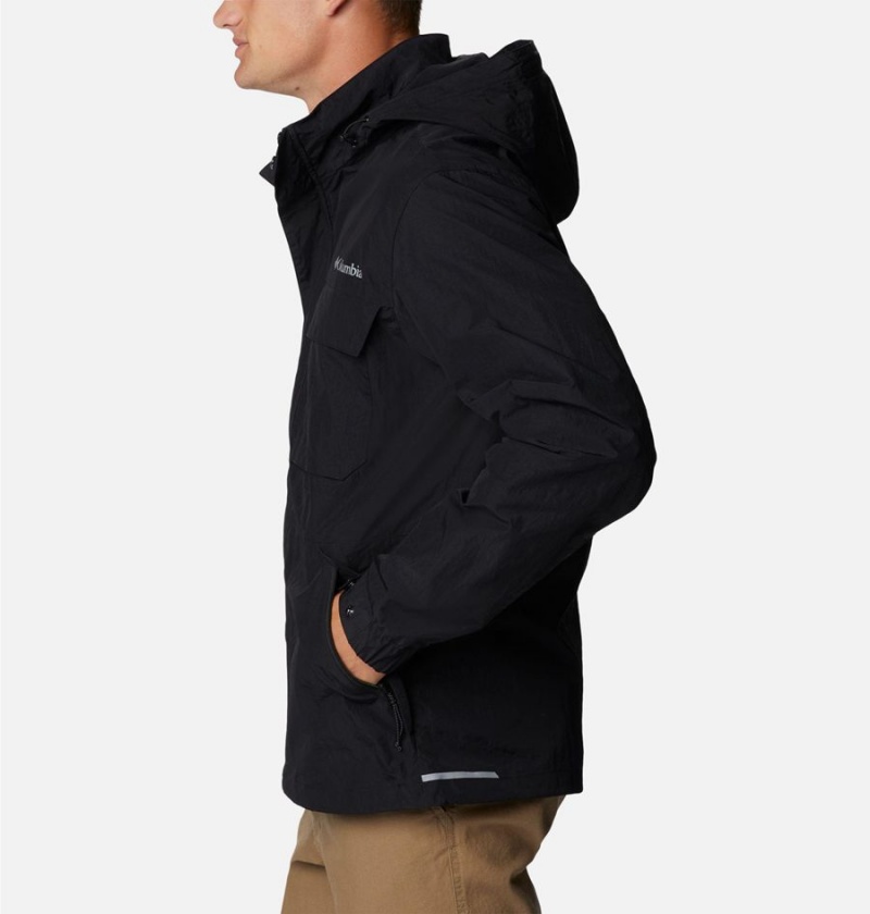 Columbia Coho River Jacket Men's Windbreaker Black | RPFDIT-789