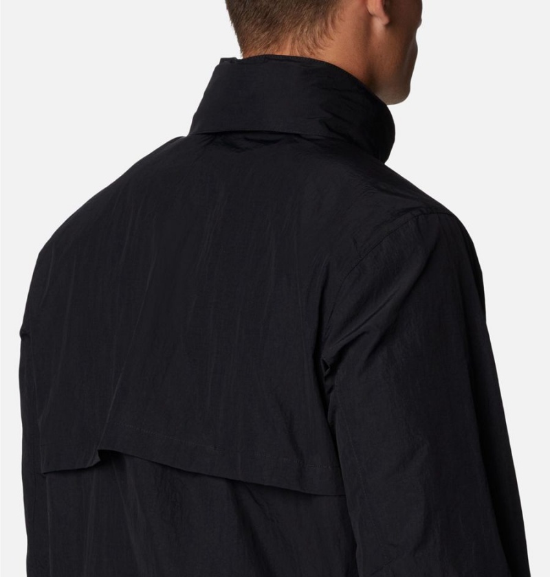 Columbia Coho River Jacket Men's Windbreaker Black | RPFDIT-789