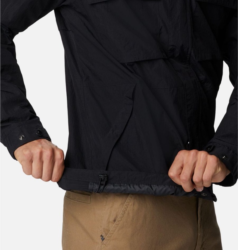 Columbia Coho River Jacket Men's Windbreaker Black | RPFDIT-789