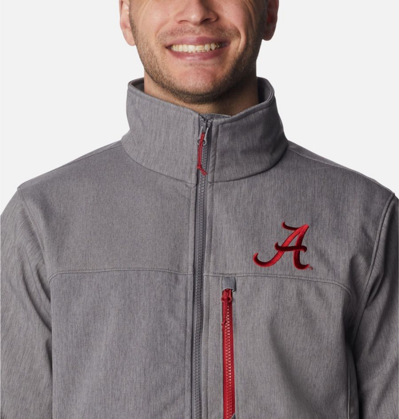 Columbia Collegiate Ascender II - Alabama Men's Softshell Jackets Grey | MWBXOS-731