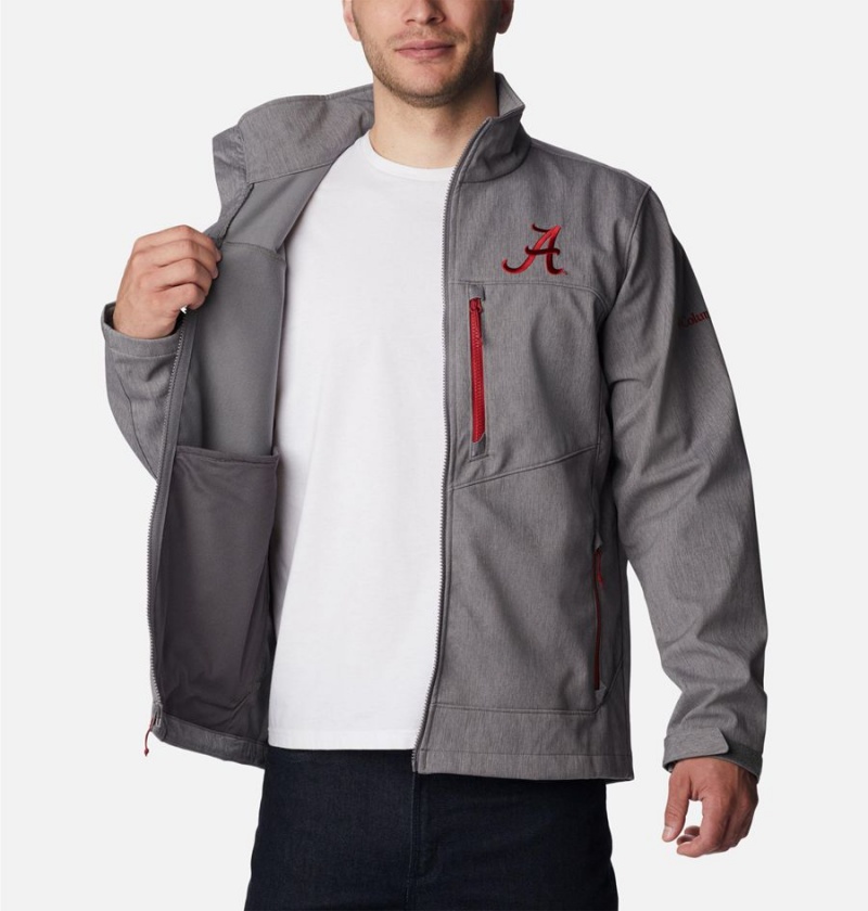 Columbia Collegiate Ascender II - Alabama Men's Softshell Jackets Grey | MWBXOS-731