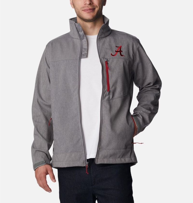 Columbia Collegiate Ascender II - Alabama Men's Softshell Jackets Grey | MWBXOS-731