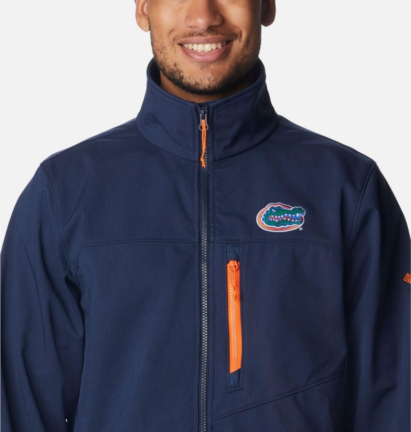 Columbia Collegiate Ascender II - Florida Men's Softshell Jackets Navy | YRTGUJ-426