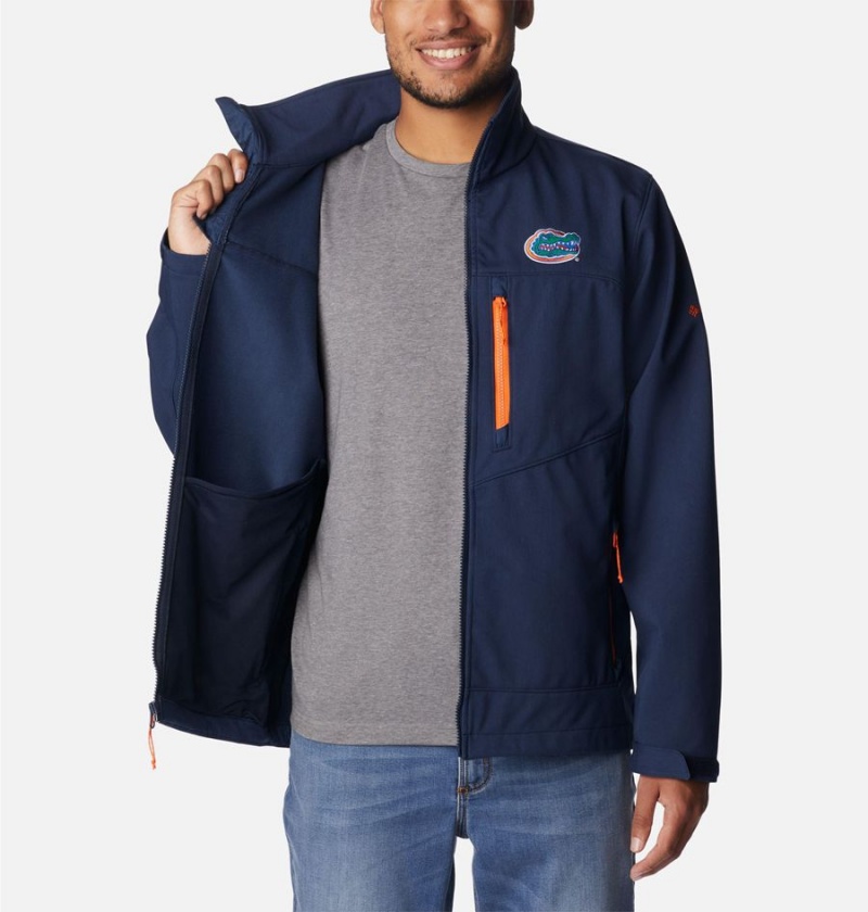 Columbia Collegiate Ascender II - Florida Men's Softshell Jackets Navy | YRTGUJ-426