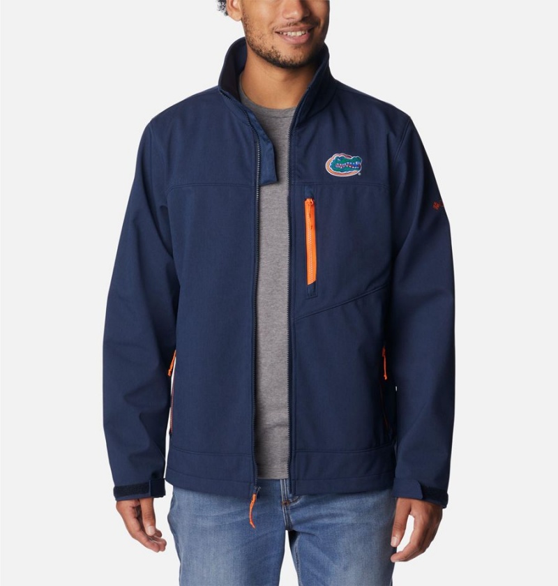 Columbia Collegiate Ascender II - Florida Men's Softshell Jackets Navy | YRTGUJ-426