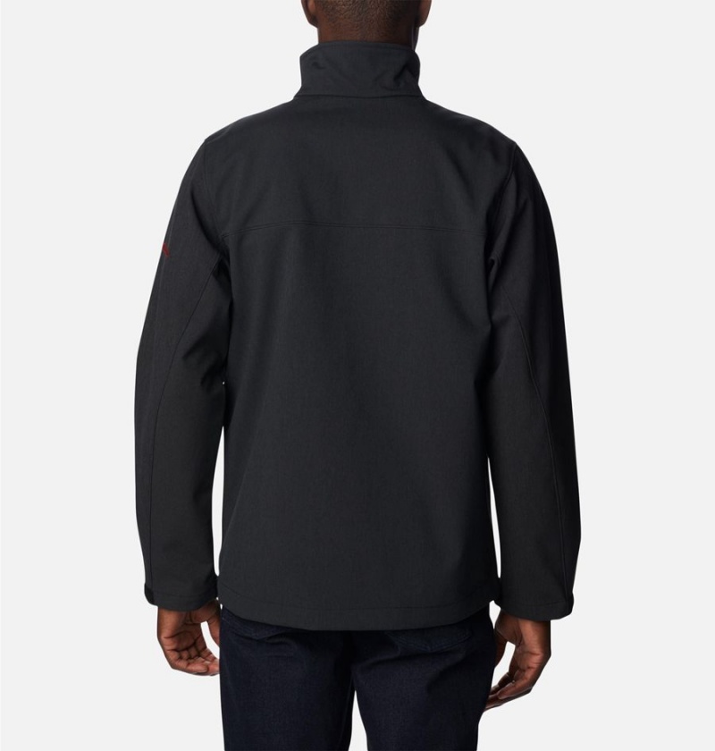 Columbia Collegiate Ascender II - Georgia Men's Softshell Jackets Black | EPXTGF-513