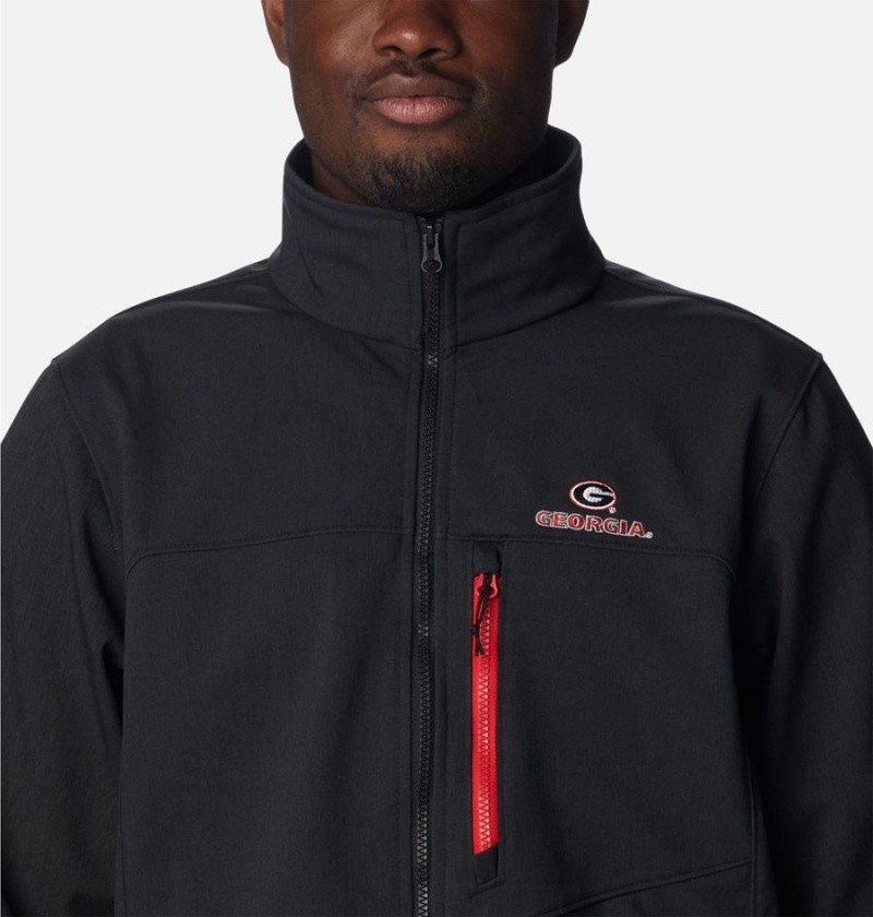 Columbia Collegiate Ascender II - Georgia Men's Softshell Jackets Black | EPXTGF-513