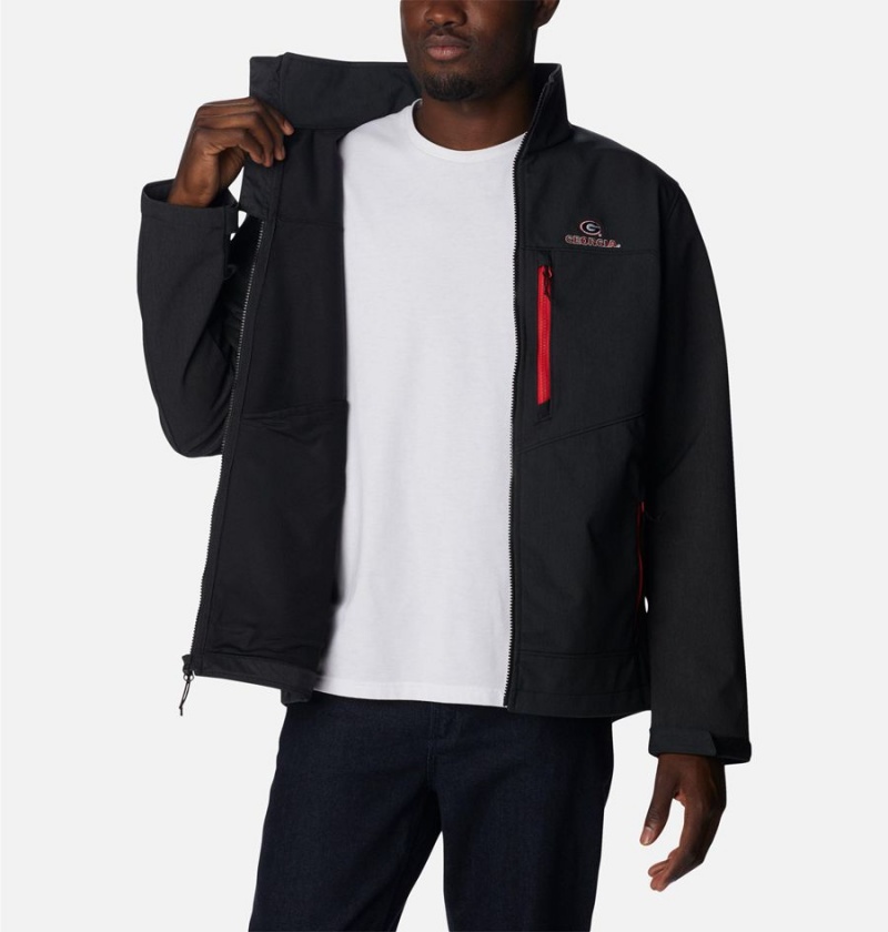 Columbia Collegiate Ascender II - Georgia Men's Softshell Jackets Black | EPXTGF-513