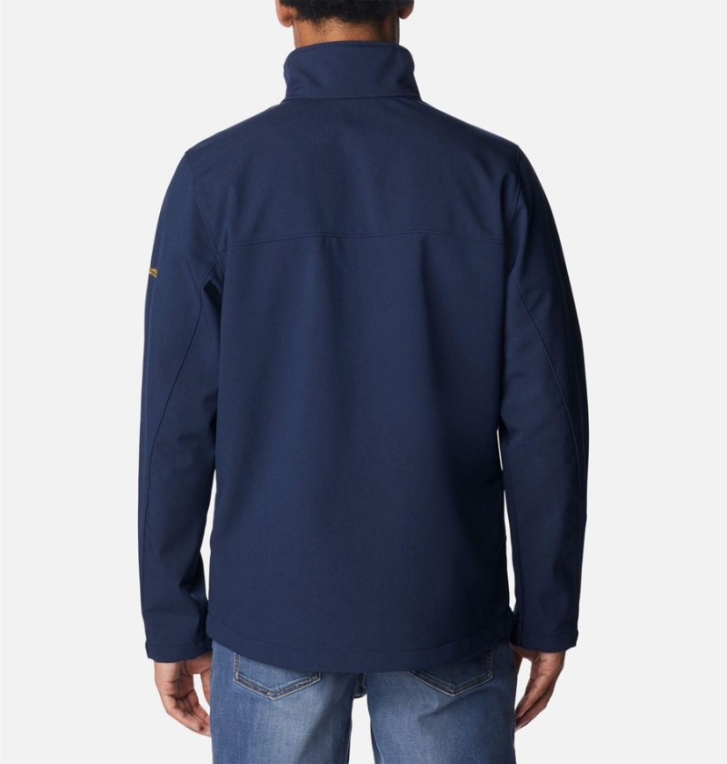 Columbia Collegiate Ascender II - Michigan Men's Softshell Jackets Navy | FZHDBO-794