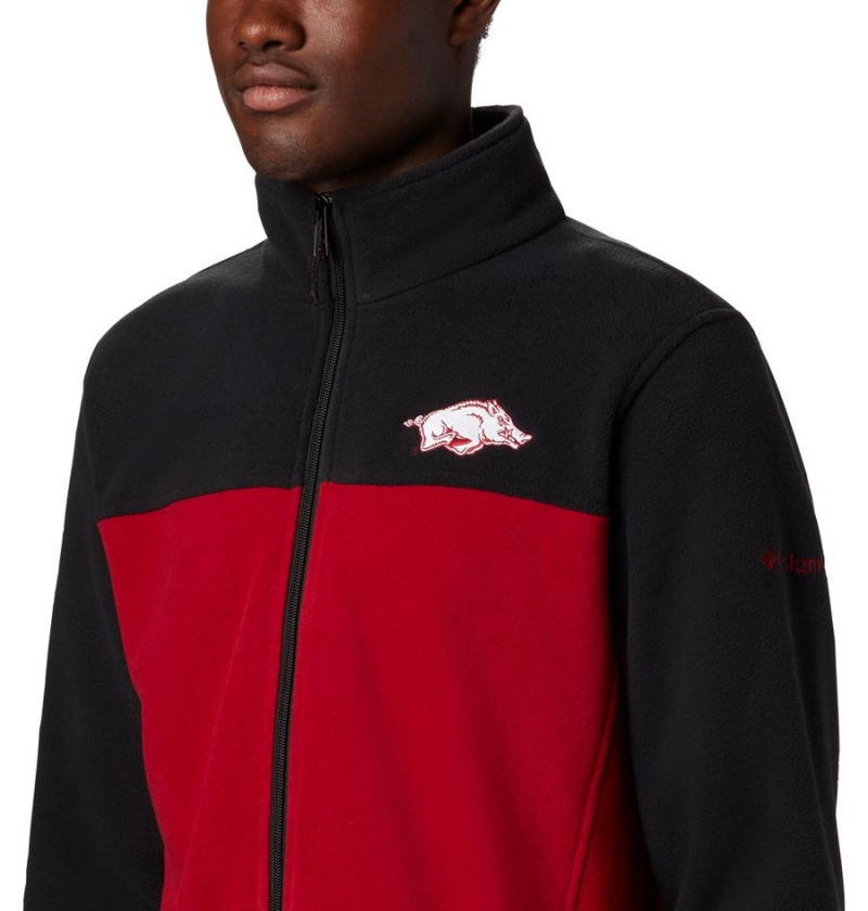 Columbia Collegiate Flanker III - Arkansas Men's Fleece Jacket Red | NIMUDO-648