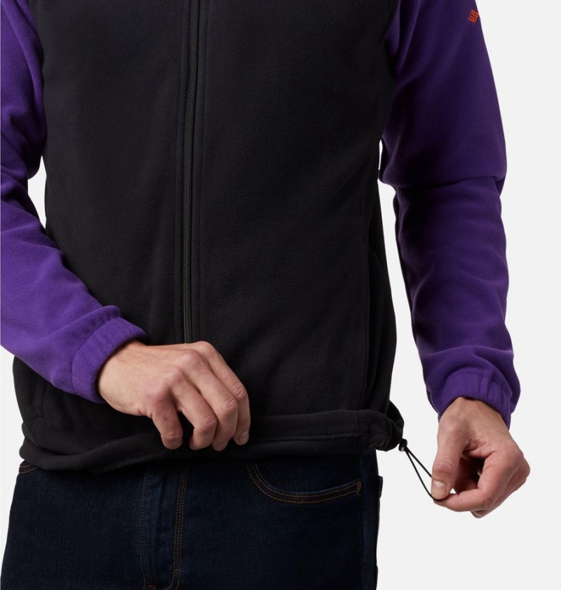 Columbia Collegiate Flanker III - Clemson Men's Fleece Jacket Black | FGLSBJ-143