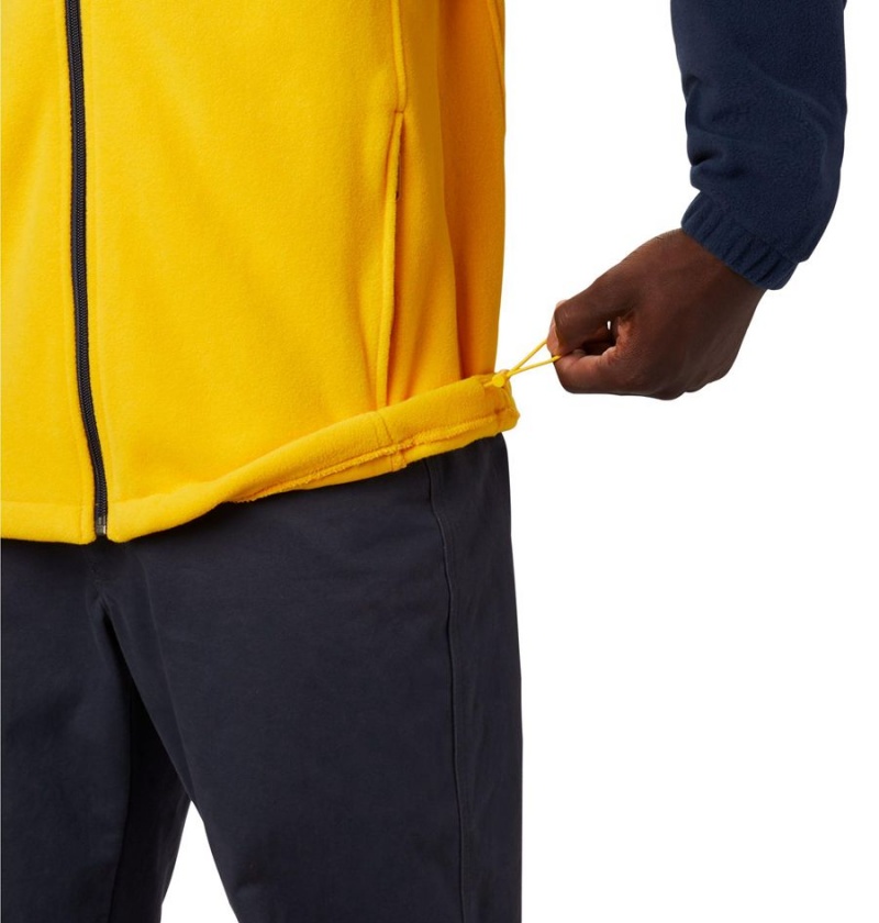 Columbia Collegiate Flanker III - Michigan Men's Fleece Jacket Yellow | NPXRML-461